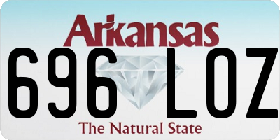 AR license plate 696LOZ