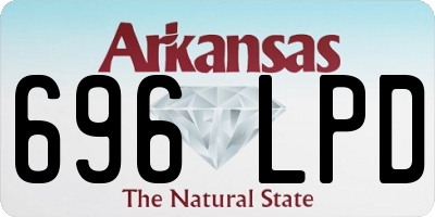 AR license plate 696LPD