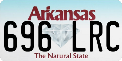 AR license plate 696LRC
