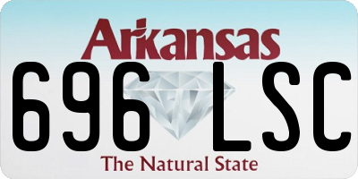 AR license plate 696LSC