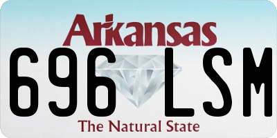 AR license plate 696LSM