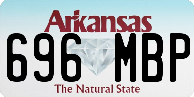 AR license plate 696MBP