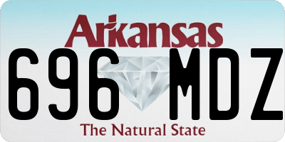 AR license plate 696MDZ