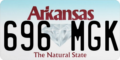 AR license plate 696MGK
