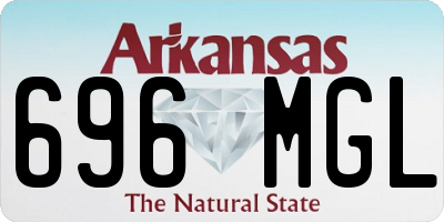 AR license plate 696MGL