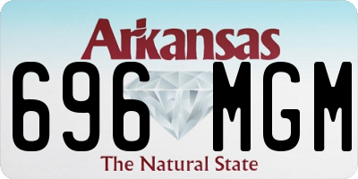 AR license plate 696MGM
