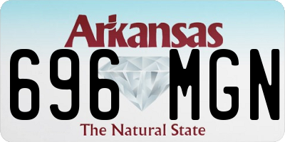 AR license plate 696MGN