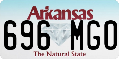 AR license plate 696MGO