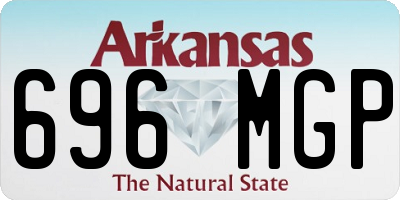 AR license plate 696MGP