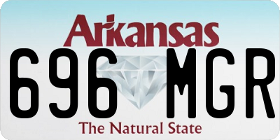 AR license plate 696MGR