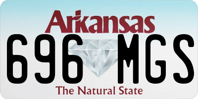 AR license plate 696MGS