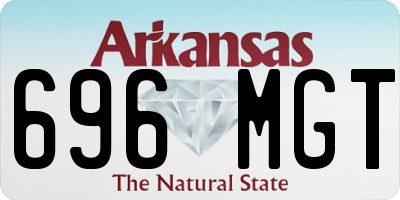 AR license plate 696MGT