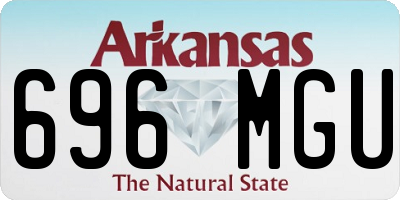 AR license plate 696MGU