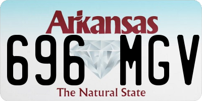 AR license plate 696MGV