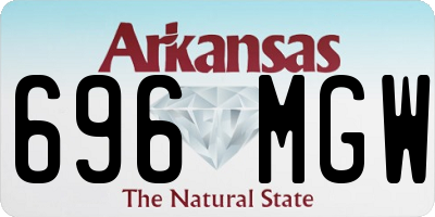 AR license plate 696MGW