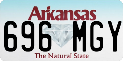 AR license plate 696MGY