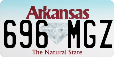 AR license plate 696MGZ