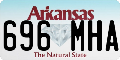 AR license plate 696MHA