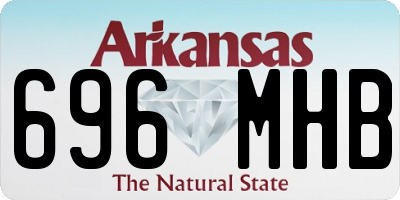 AR license plate 696MHB