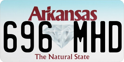 AR license plate 696MHD