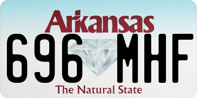 AR license plate 696MHF