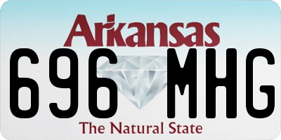 AR license plate 696MHG