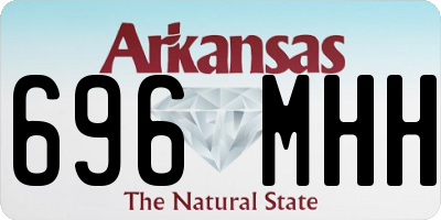 AR license plate 696MHH