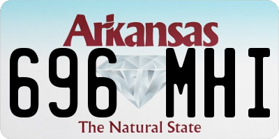 AR license plate 696MHI