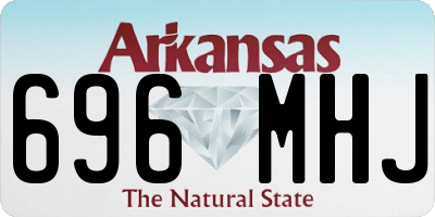 AR license plate 696MHJ