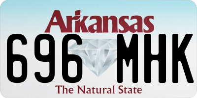 AR license plate 696MHK