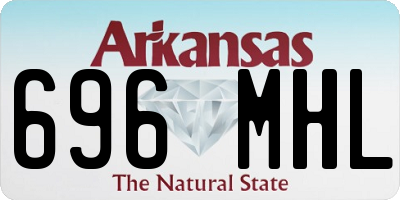 AR license plate 696MHL