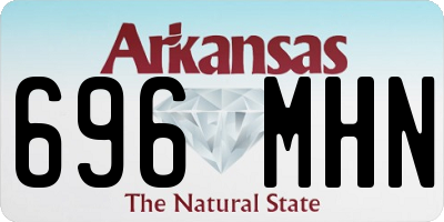 AR license plate 696MHN