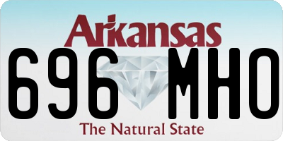AR license plate 696MHO