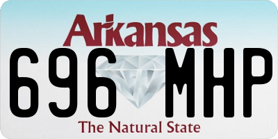 AR license plate 696MHP