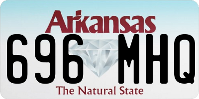 AR license plate 696MHQ