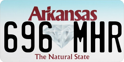 AR license plate 696MHR
