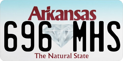 AR license plate 696MHS