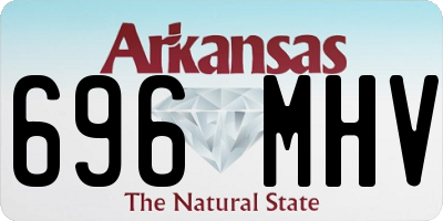 AR license plate 696MHV
