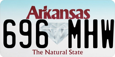 AR license plate 696MHW
