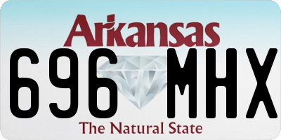 AR license plate 696MHX