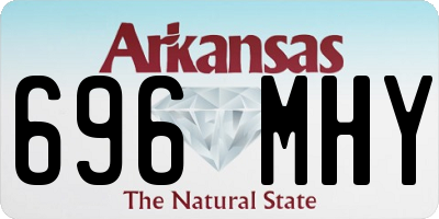 AR license plate 696MHY