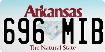 AR license plate 696MIB
