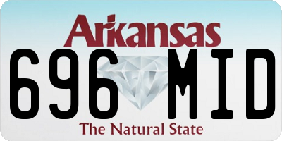 AR license plate 696MID