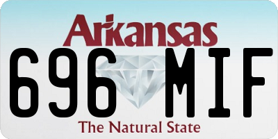 AR license plate 696MIF