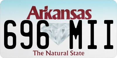AR license plate 696MII