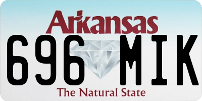 AR license plate 696MIK