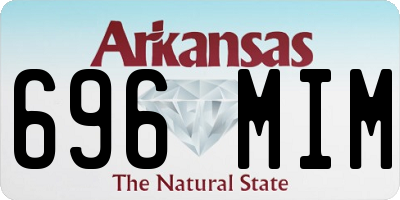 AR license plate 696MIM