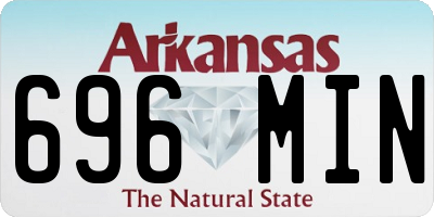 AR license plate 696MIN