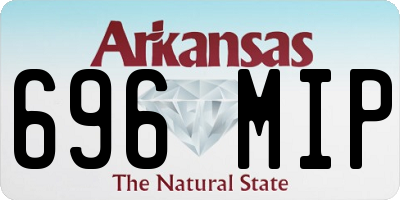 AR license plate 696MIP