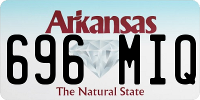 AR license plate 696MIQ